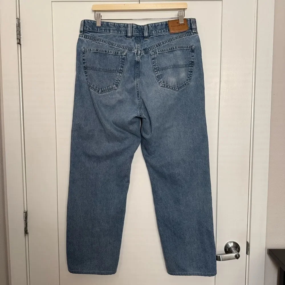 Ermenegildo Zegna Jeans Mens Sz 38 Blue Straight Designer Denim Made in Italy